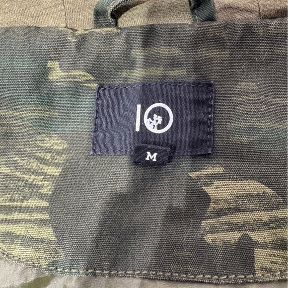 Tentree Camo Anorak Jacket 100% Organic Cotton Waist Cinch Hooded Long Rain Coat - Picture 4 of 7